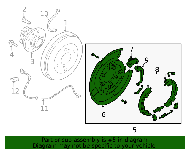 20182023 Nissan Brake Assembly 440005RB0B Nissan Parts Store