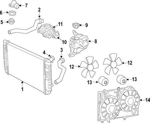 Cooling System for 2008 Buick Lucerne #0