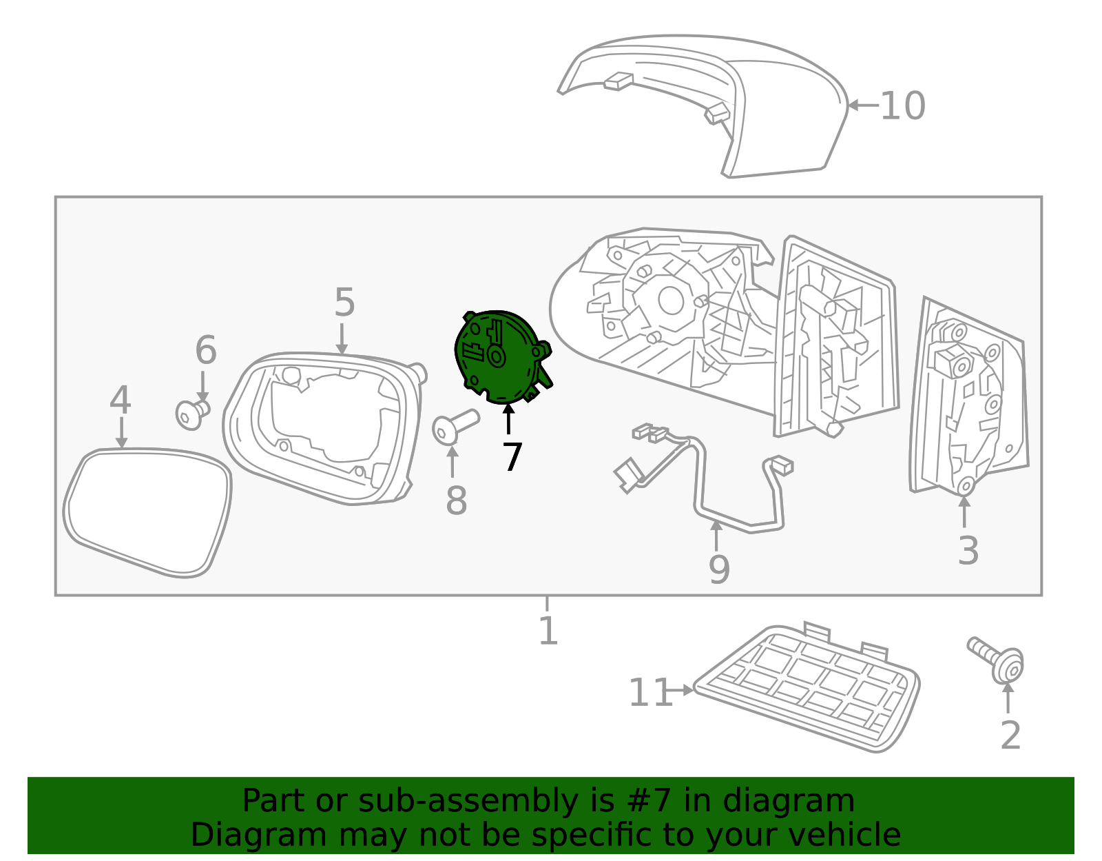 Door Mirror Actuator - GM (95410516)