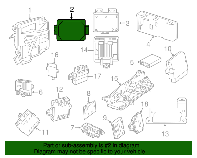 0009009903 Hybrid Starter Generator Control Module 20142016 MercedesBenz MercedesBenz
