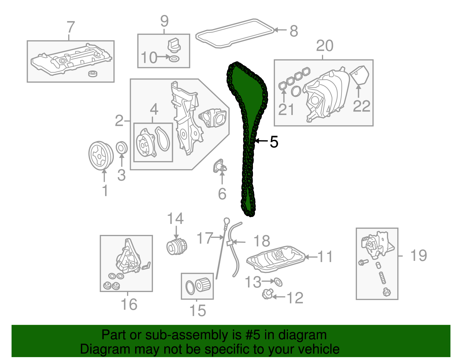 Engine Timing Chain - Scion (13506-0T020)