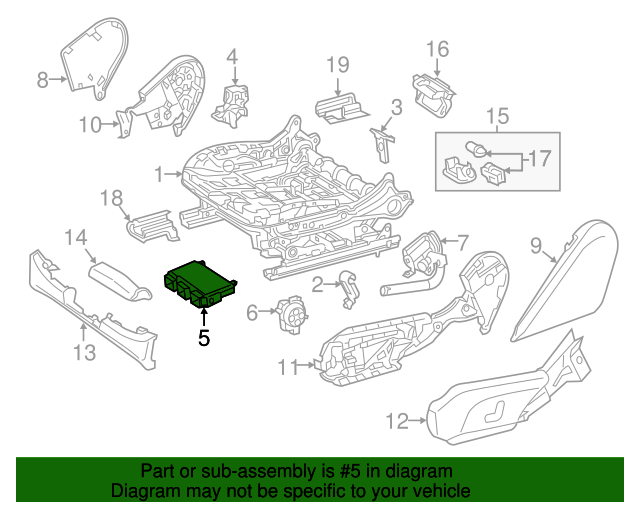 205900772780 Power Seat Control Module 20192023 MercedesBenz