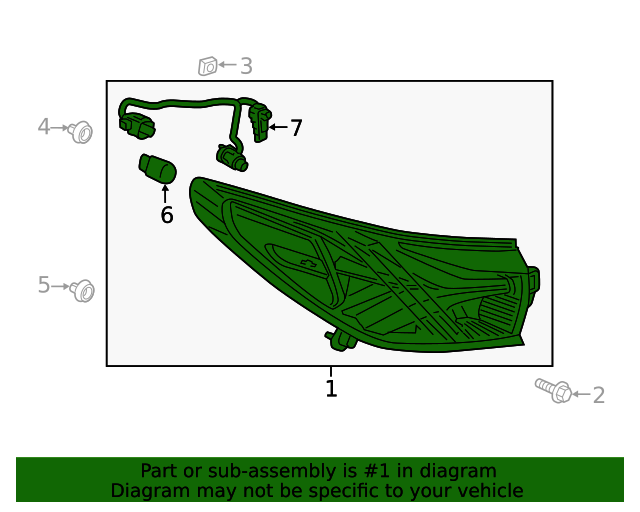 86508679 Tail Lamp 20232024 Chevrolet Blazer GM Parts Warehouse