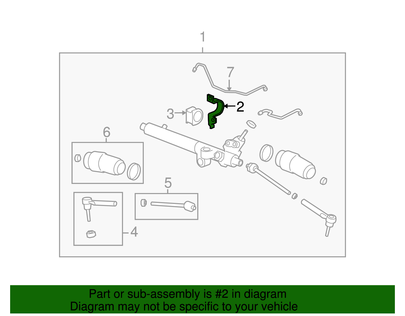 Steering Gear Bracket - GM (25861412)
