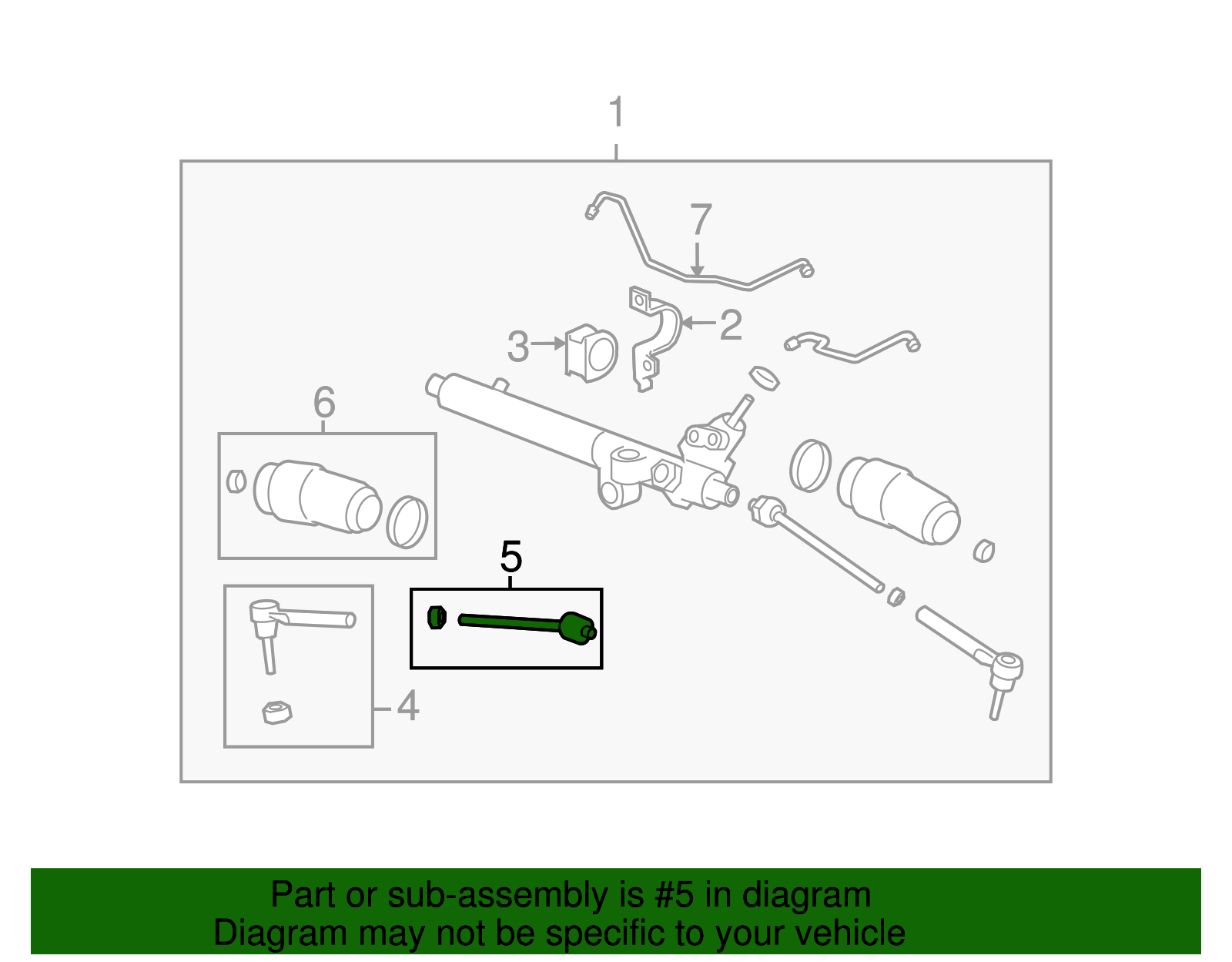 Steering Linkage Inner Tie Rod Kit - GM (25988407)