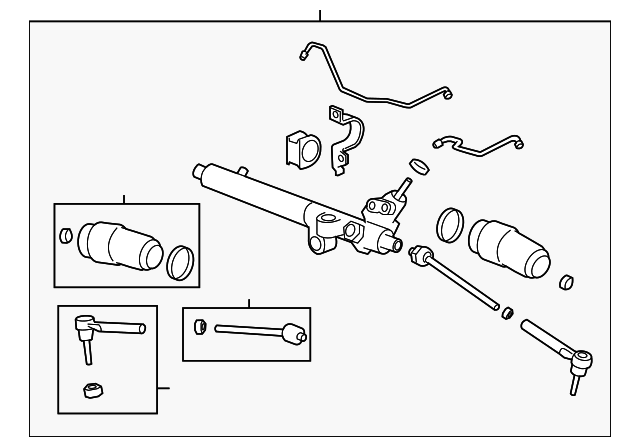 Steering Gear Assembly with Linkage Tie Rods - GM (94725465)