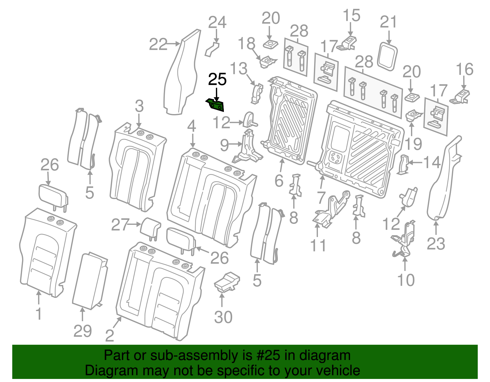 Bolster Lower Bracket - Ford (GD9Z-54600A16-B)