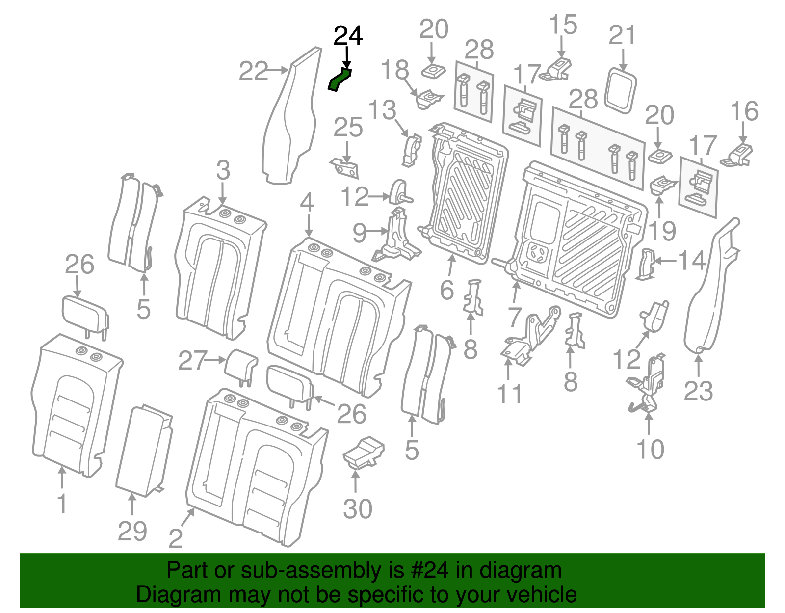 Bolster Upper Bracket - Ford (GD9Z-54600A16-A)