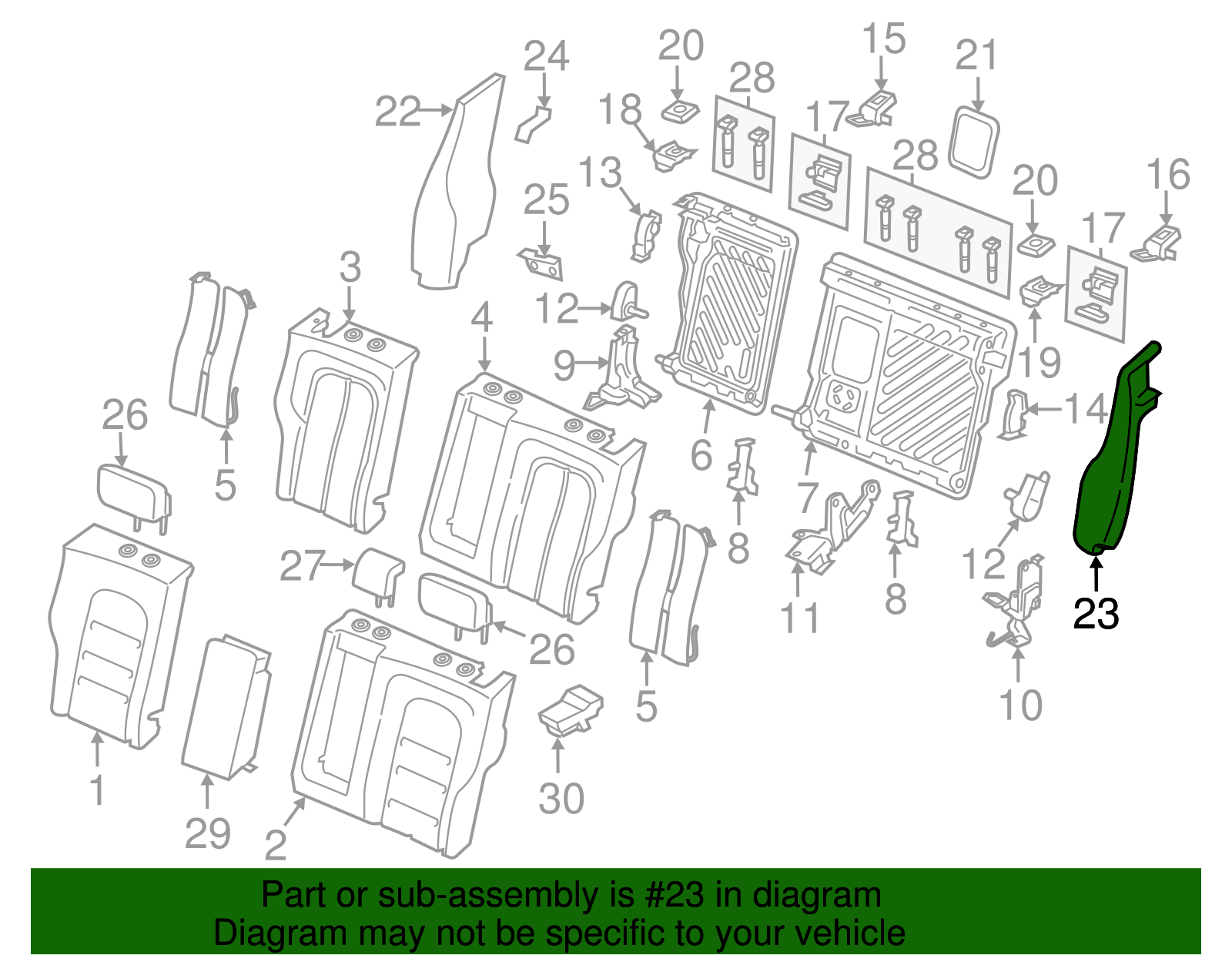 Bolster - Ford (GD9Z-5466893-AB)