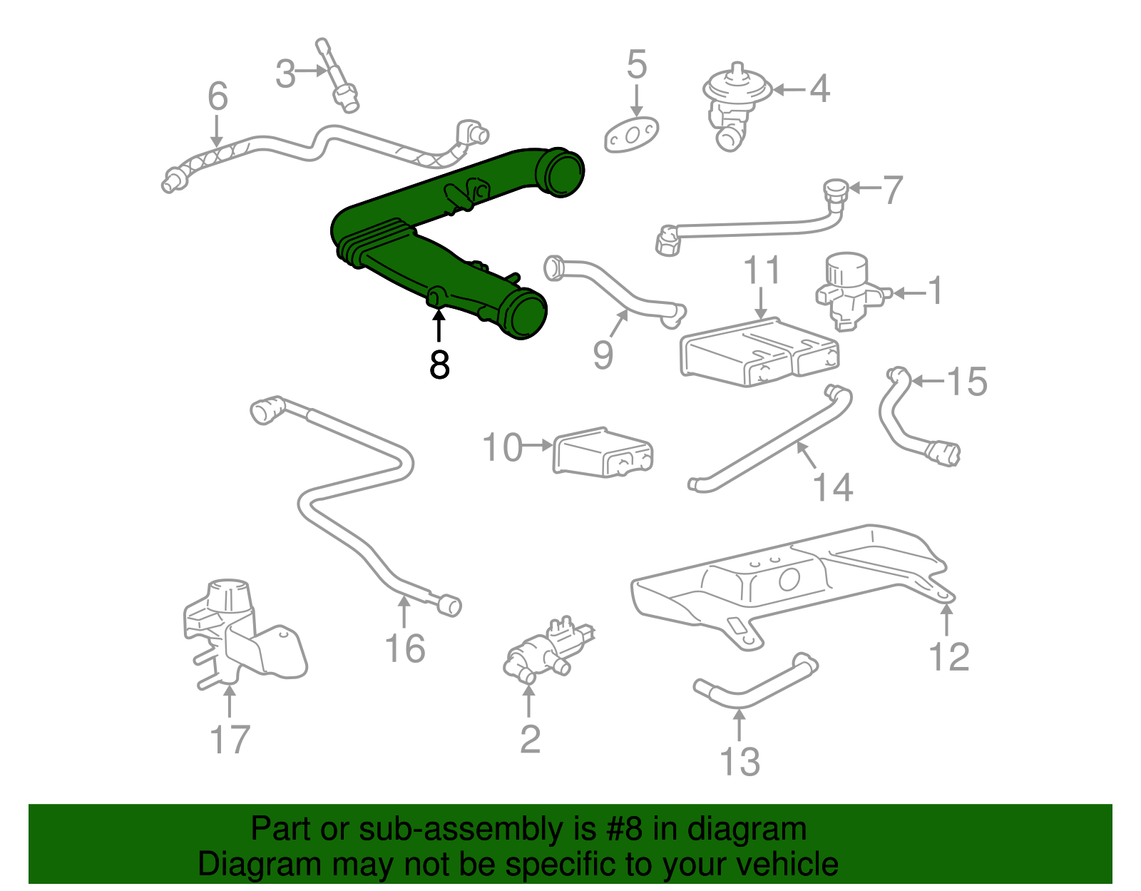 Tube Assembly - Ford (XW4Z-6A664-BB)
