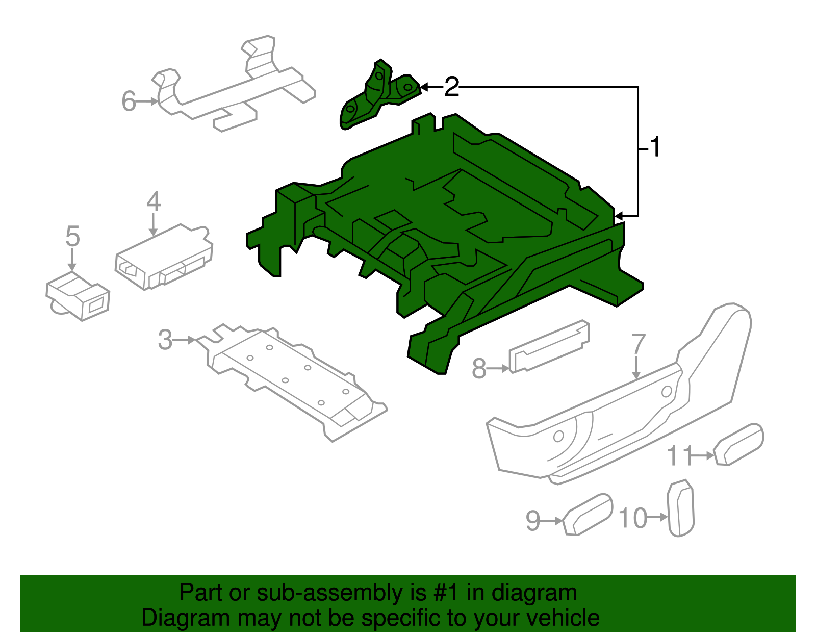 Track Assembly - Ford (ah6z5461711a)