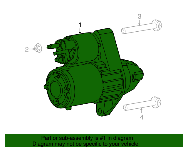 20162018 Fiat 500X Starter 68084005aa