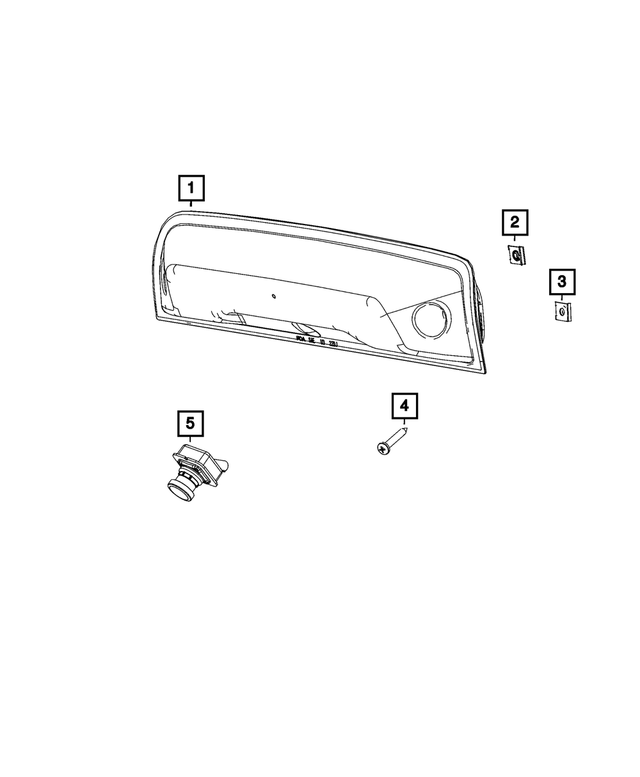 20192024 Ram Center High Mounted Stop Lamp 68523968AC My Mopar Parts