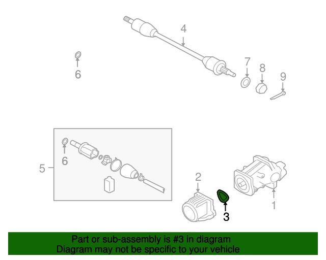 MD707184 - Axle Seals 1990-2024 Mitsubishi | Mitsubishi Direct Parts