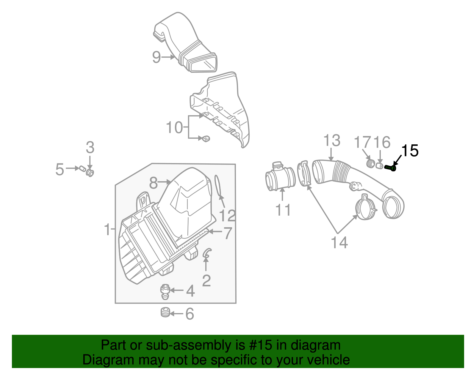 Intake Hose Bolt - Volkswagen (N-105-821-03)