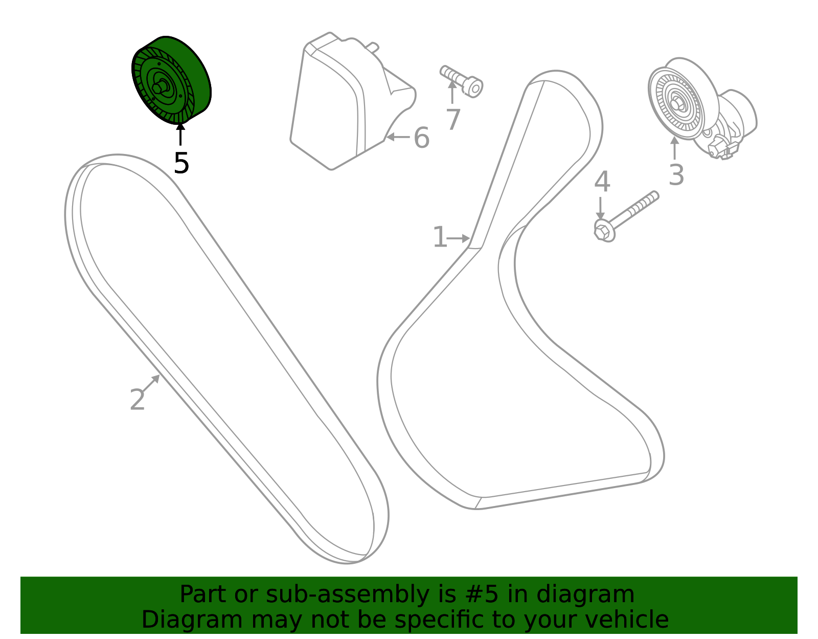 Idler Pulley - Ford (PZ1Z-8678-A)