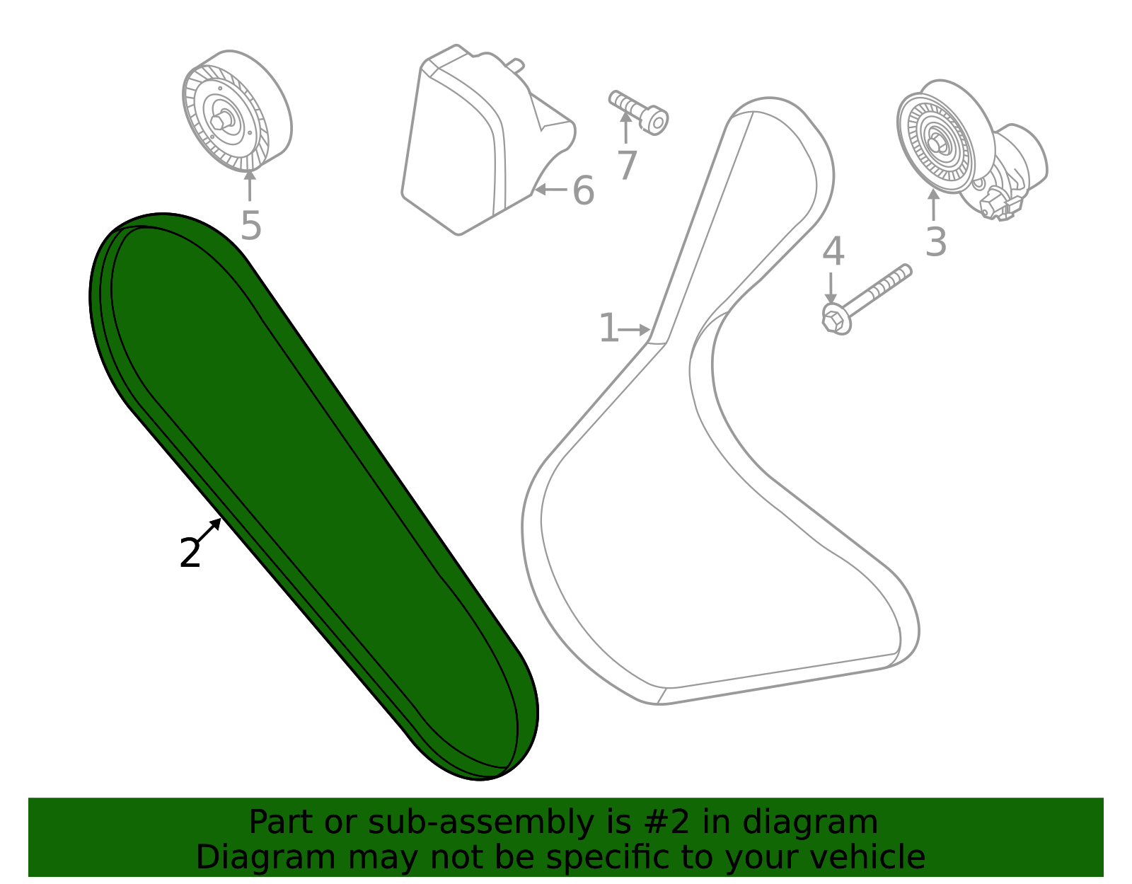 V Belt - Ford (PZ1Z-8620-J)
