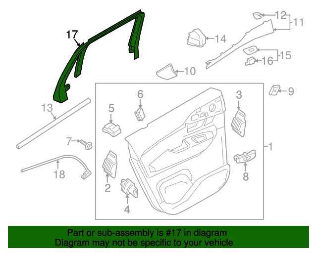 20162022 Volvo XC90 Window Trim 31366064 OEM Parts Online