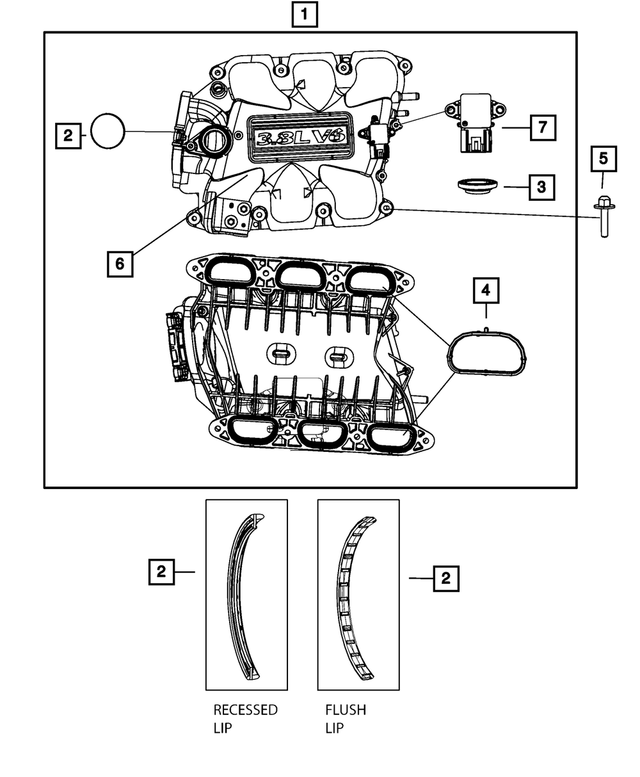 CHRYSLER OEM Throttle Body-Gasket 4666113AA