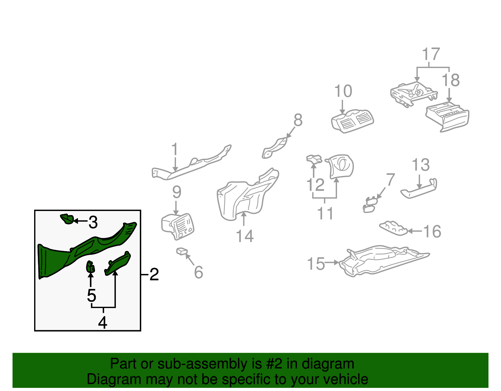 Lower Panel - Toyota (55302-AC010-A0)