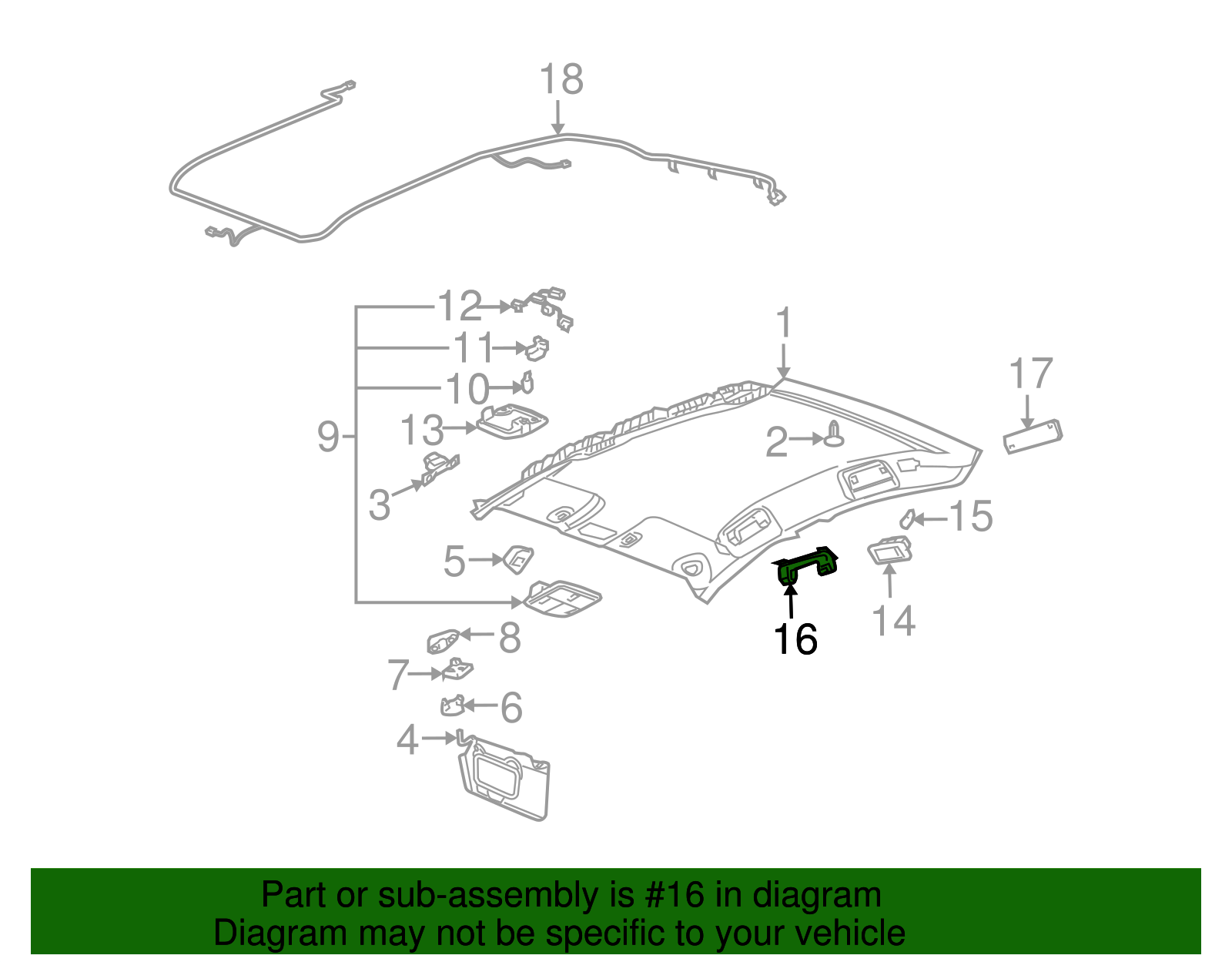 Assist Strap - Buick (25790587)