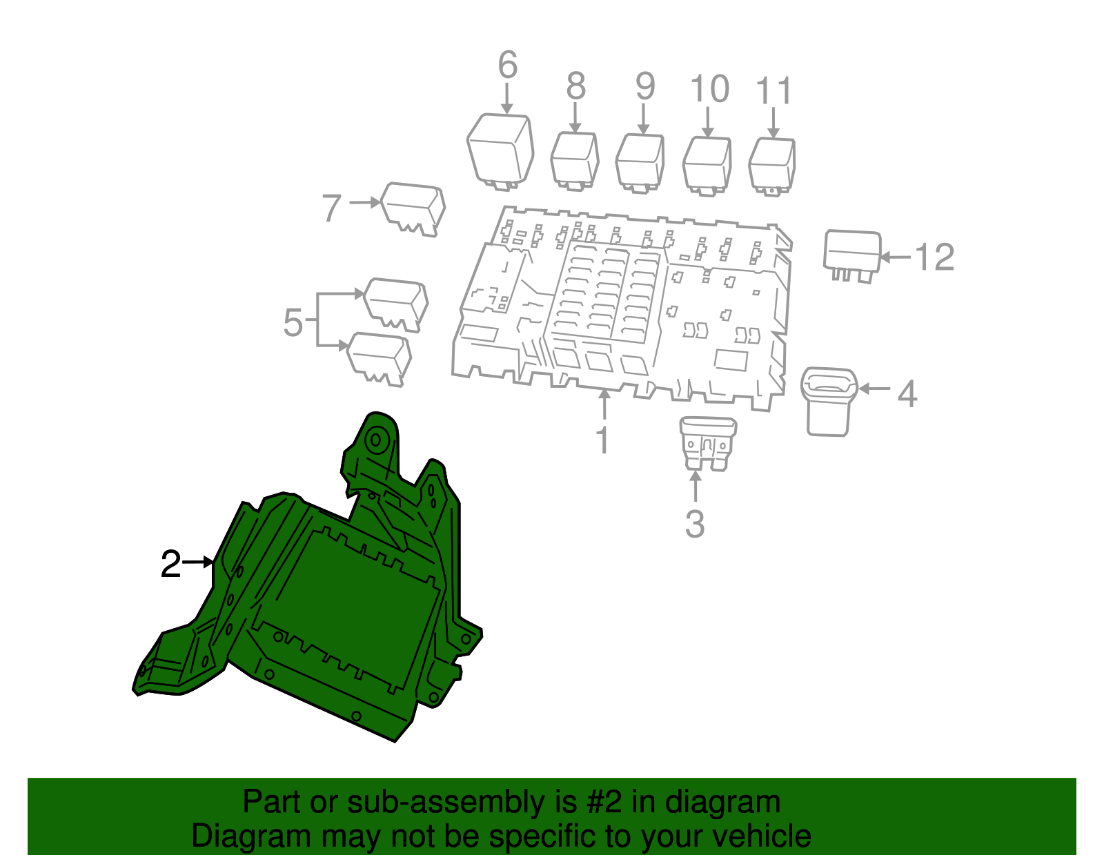 Bracket Assembly-I/P Drvr Knee Bols Otr - GM (92209646)