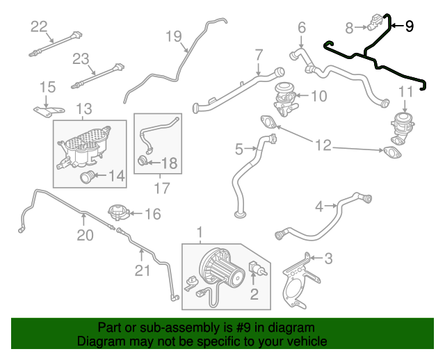 06E133773EP Vacuum Hose 20152019 Audi Audi Parts Store