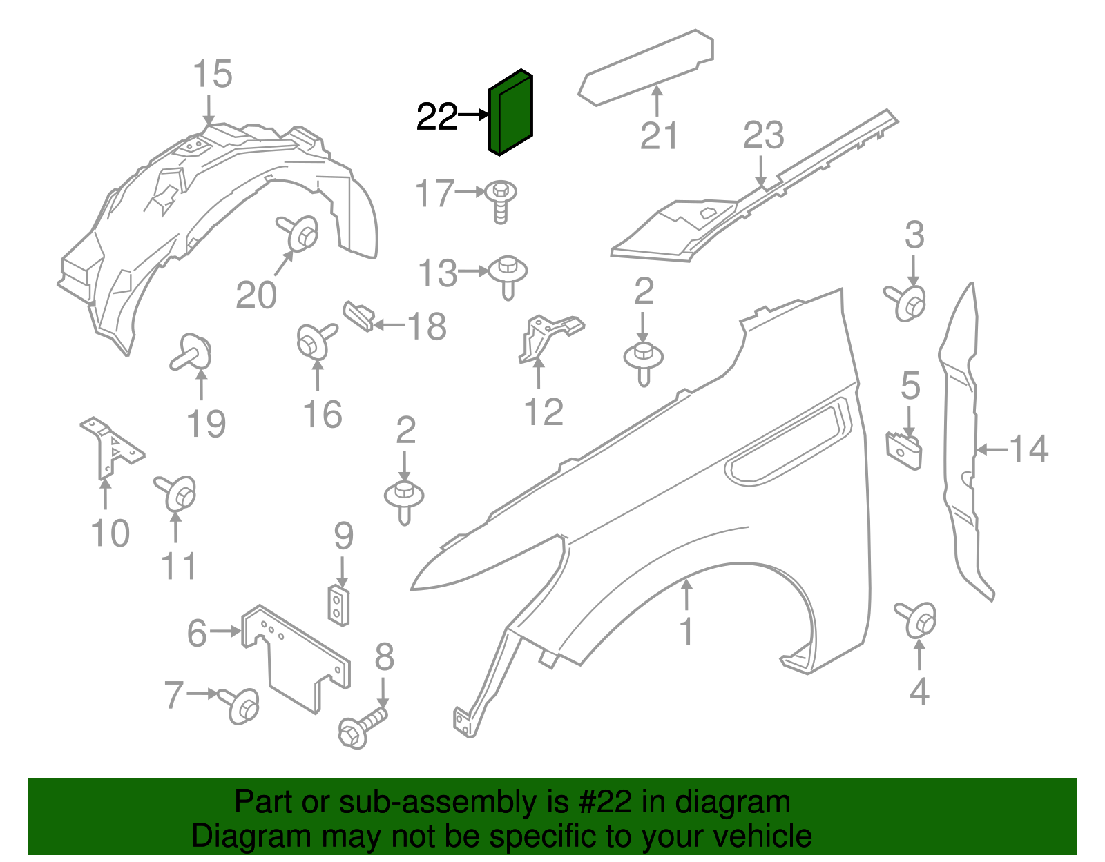 Lower Pad - Ford (HC3Z-2532284-B)