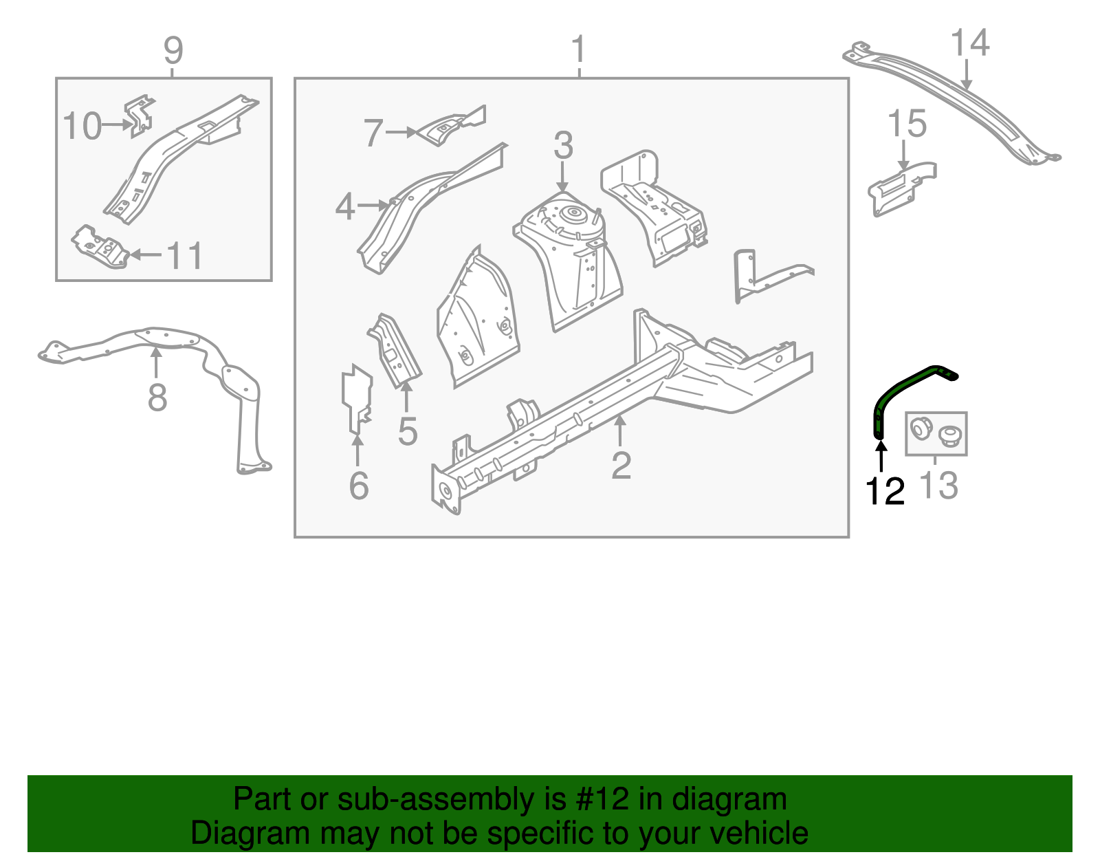 Mount Bracket - Ford (JR3Z-16C198-A)