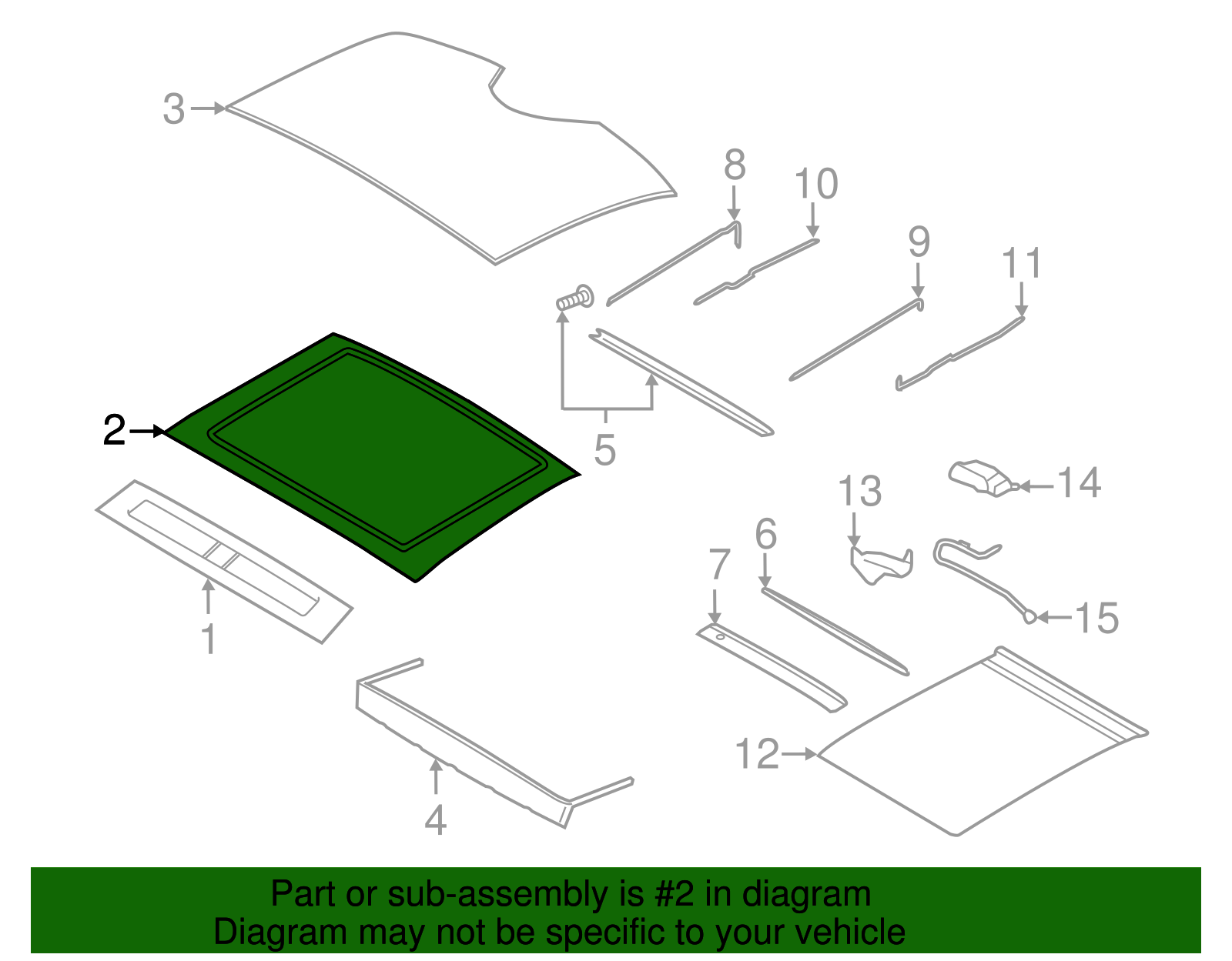 Movable Glass - Ford (GD9Z-54500A18-A)
