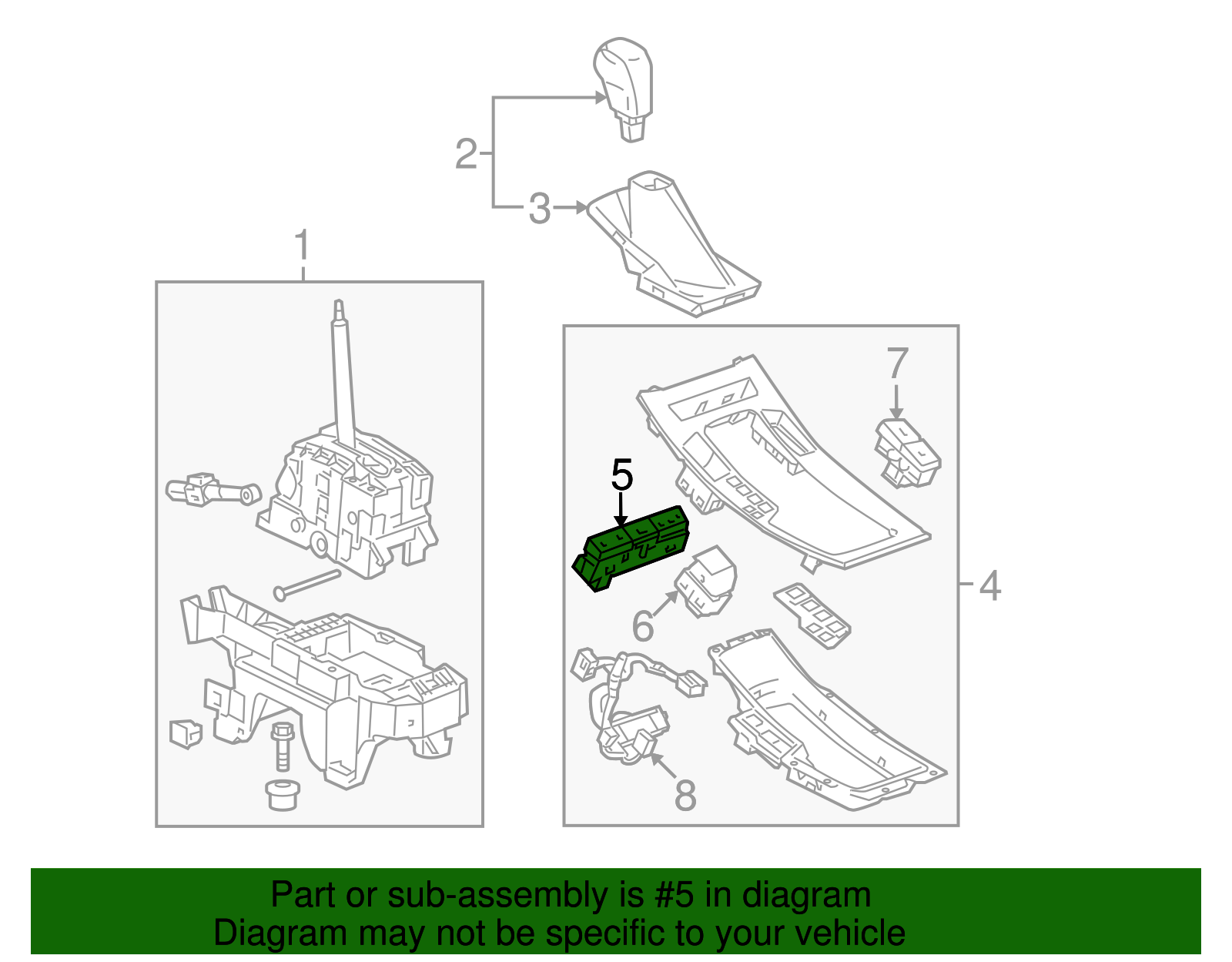 Jet Black Instrument Panel Multi-Function Switch - Buick (90802665)