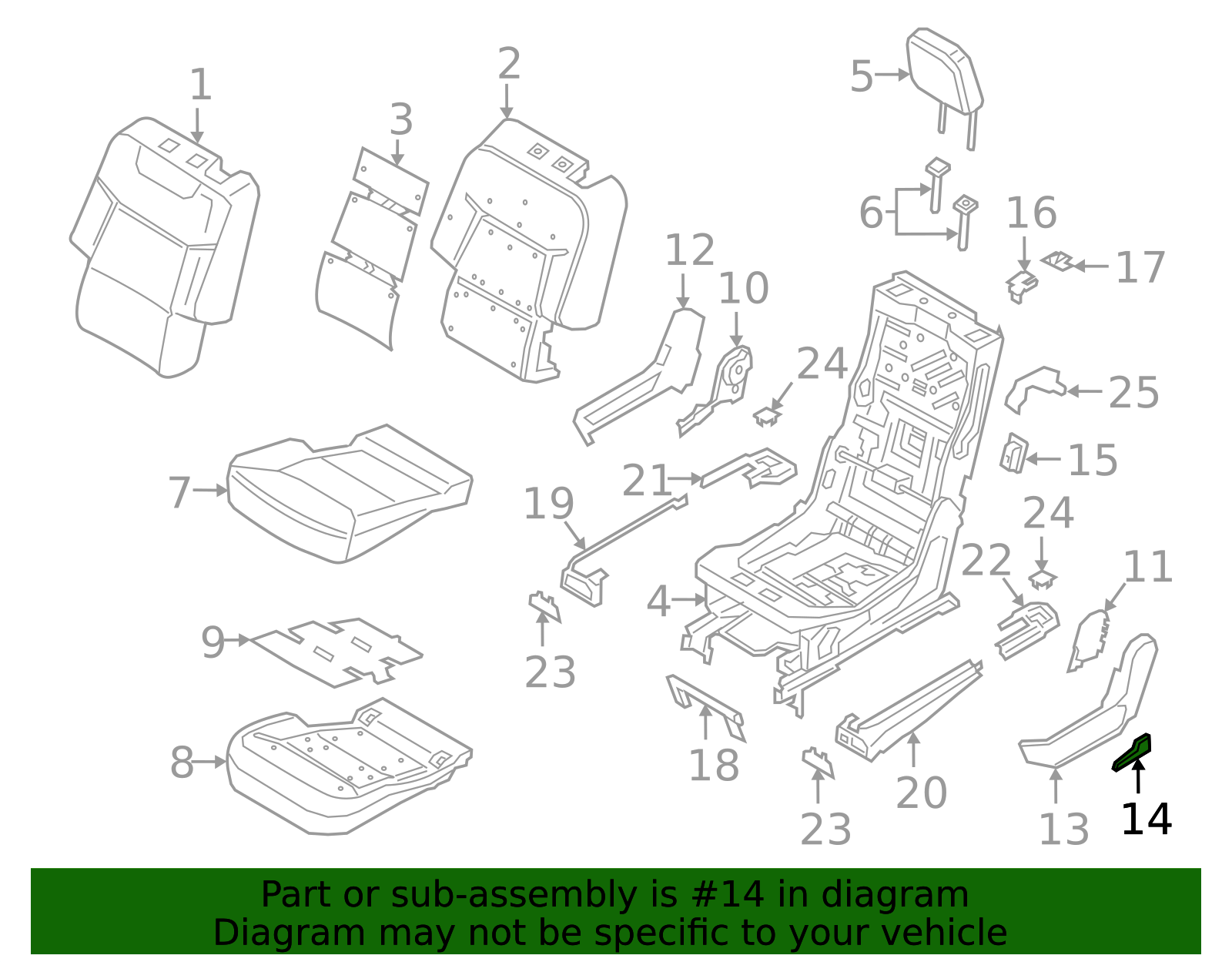 Release Handle - Ford (LB5Z-7862419-AD)