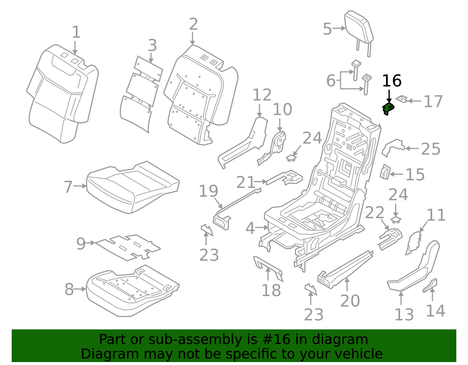 Knob - Ford (LB5Z-7862418-AJ)