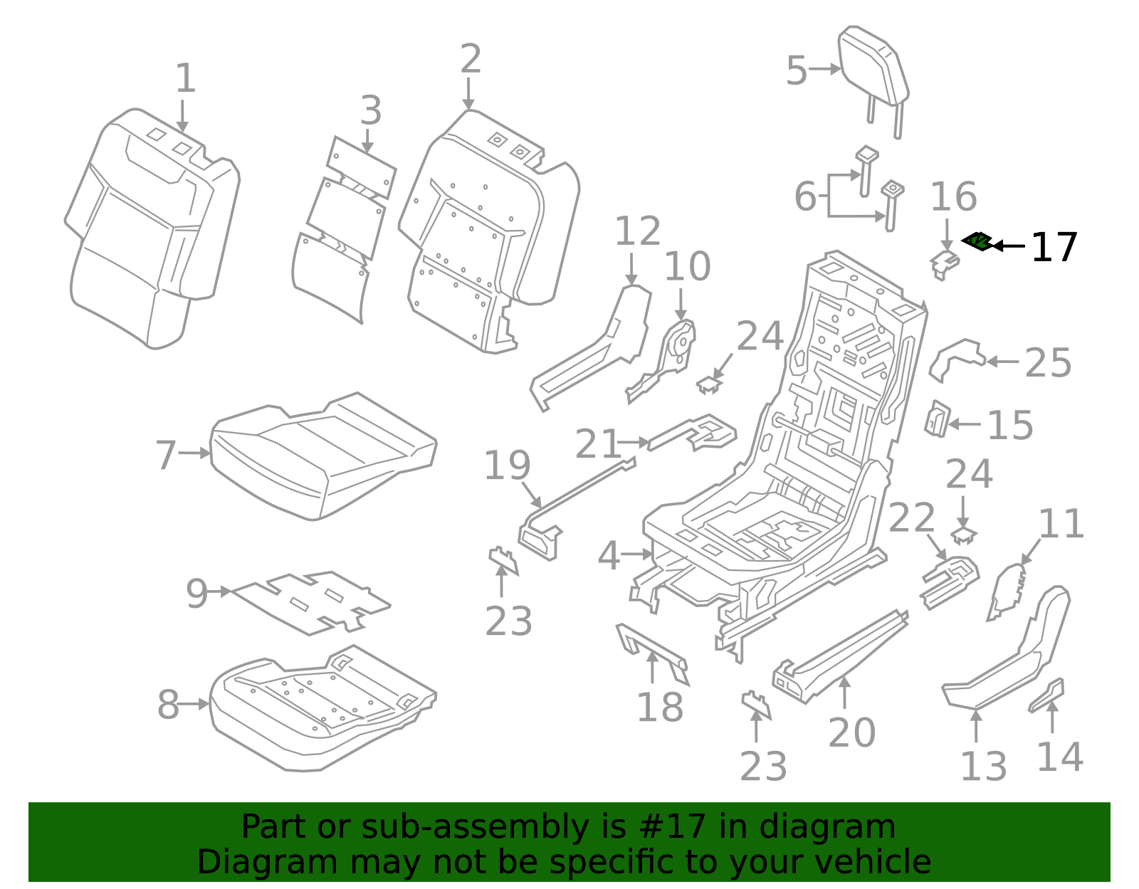 Trim Cover - Ford (LB5Z-7867460-AQ)