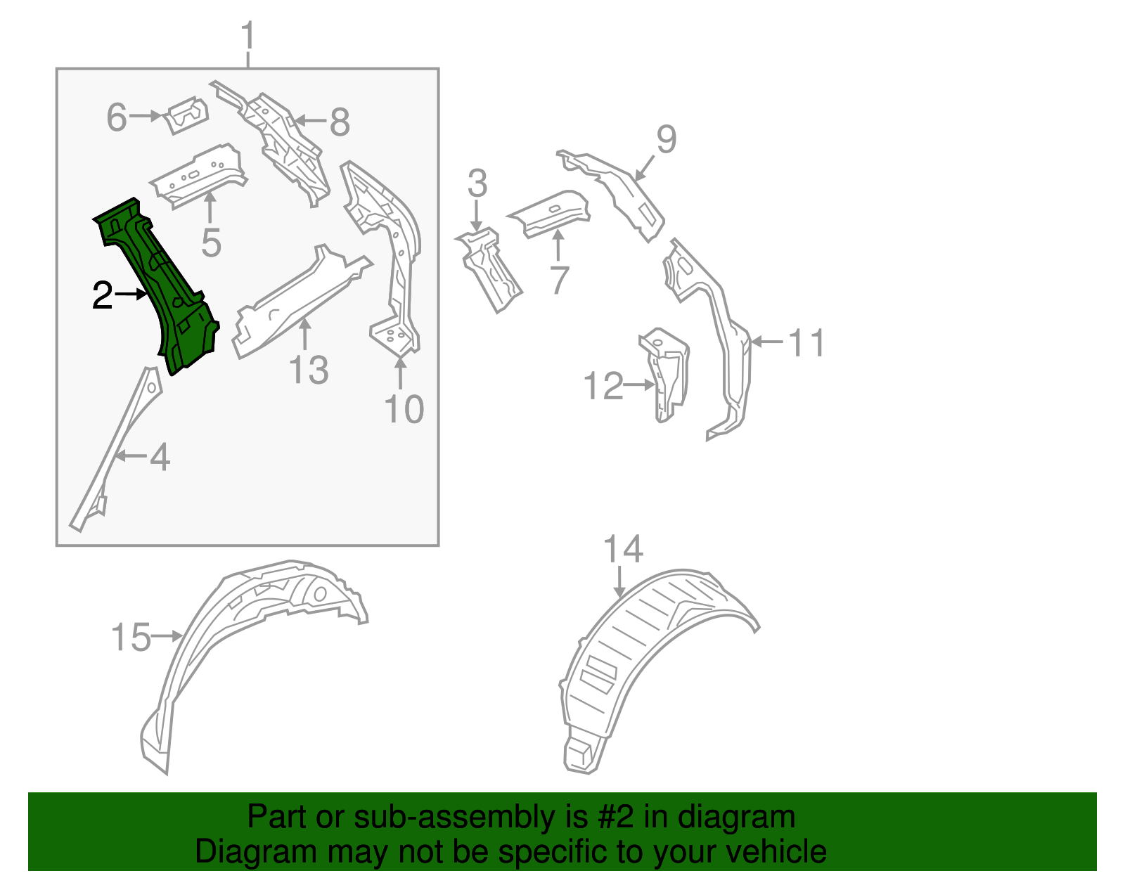 Front Pillar - Volkswagen (7P0-809-990)