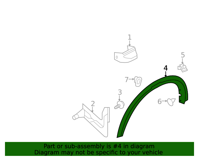 20192020 Nissan Pathfinder Wheel Opening Molding 638101A40A Nissan Parts Store