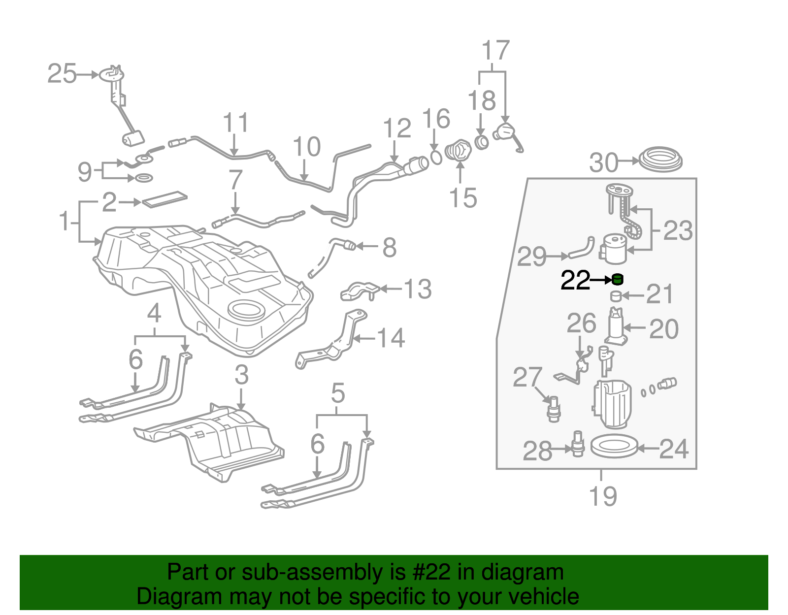 2007-2017 Lexus Fuel Pump Gasket 23224-38010 | OEM Parts Online
