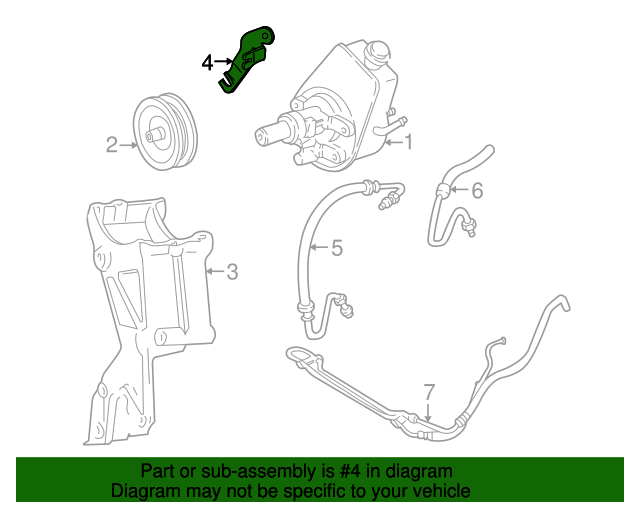 Genuine GM Bracket Part# 10045287