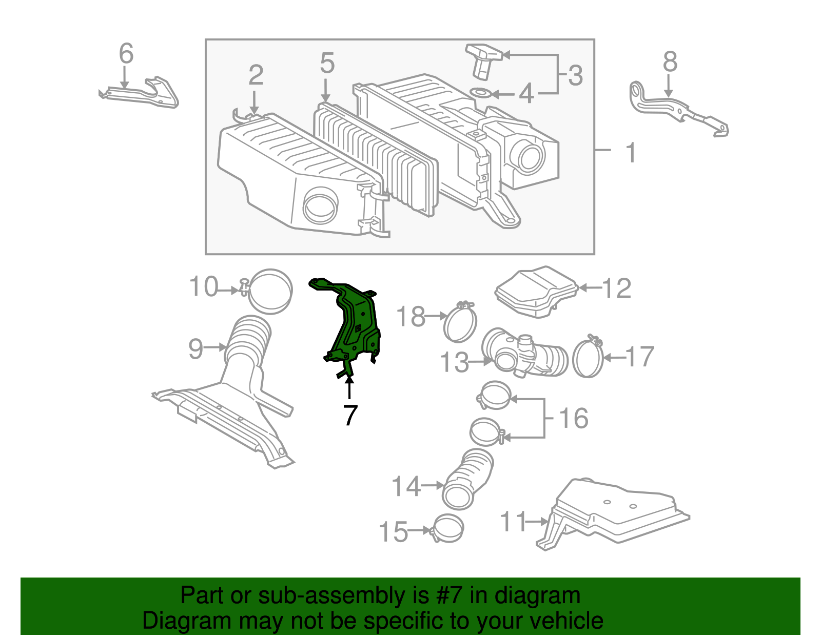 Air Cleaner Bracket - Toyota (17772-20010)