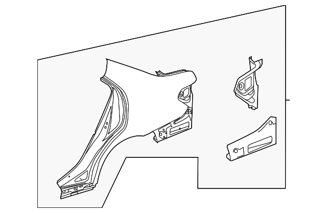 212-630-03-21 - Quarter Panel 2010-2016 Mercedes-Benz | Mercedes 