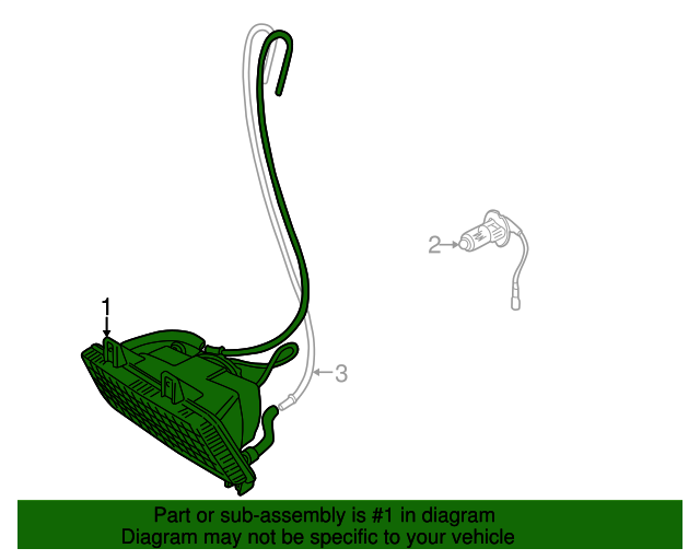 Genuine Fog Lamp Assembly for 1995-1999 Land Rover Range Rover | Land ...