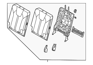 89A40-R5720MTH - Seat Back Assembly 2021-2023 Kia Sorento | Kia.Parts Store