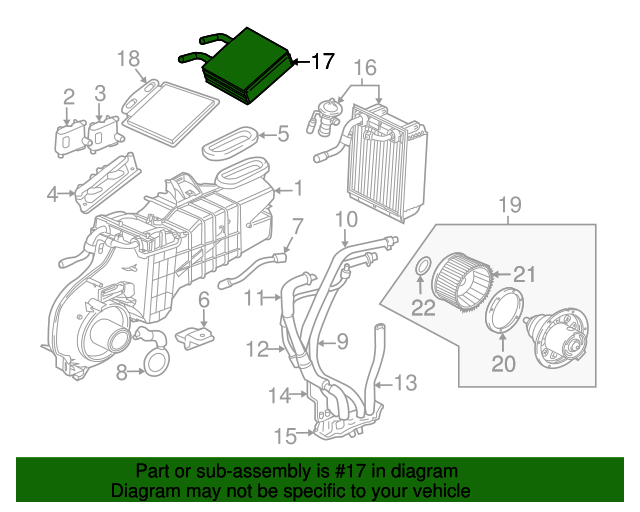 19992010 Ford OEM Heater Core H2MZ18476X OEM Ford Parts