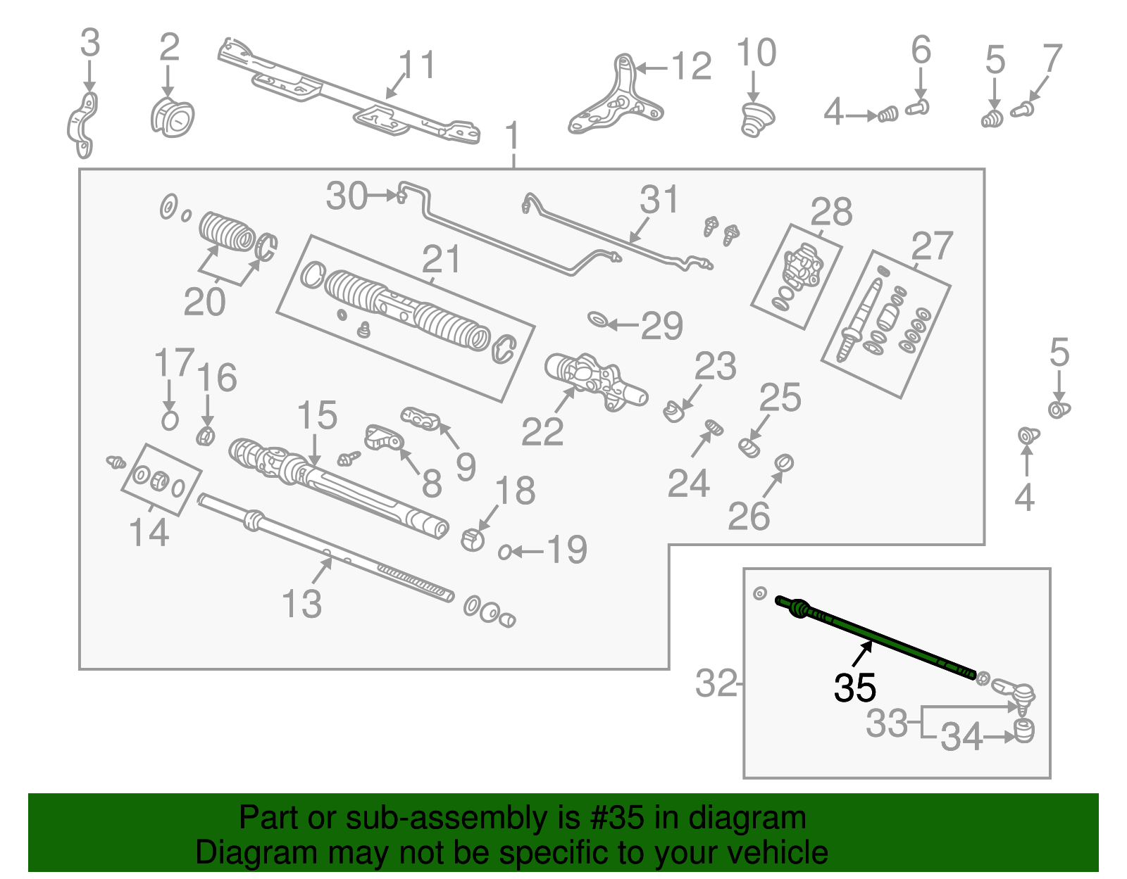 2 Front Inner Tie Rod Ends for 2003-2006 2007 2008 2009 2010 2011 Honda Element