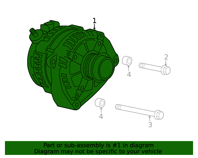 20212023 GM Alternator 84677896 GM