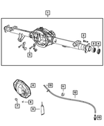 Hex Flange Head Bolt, Mounting - Mopar (6036671AA)