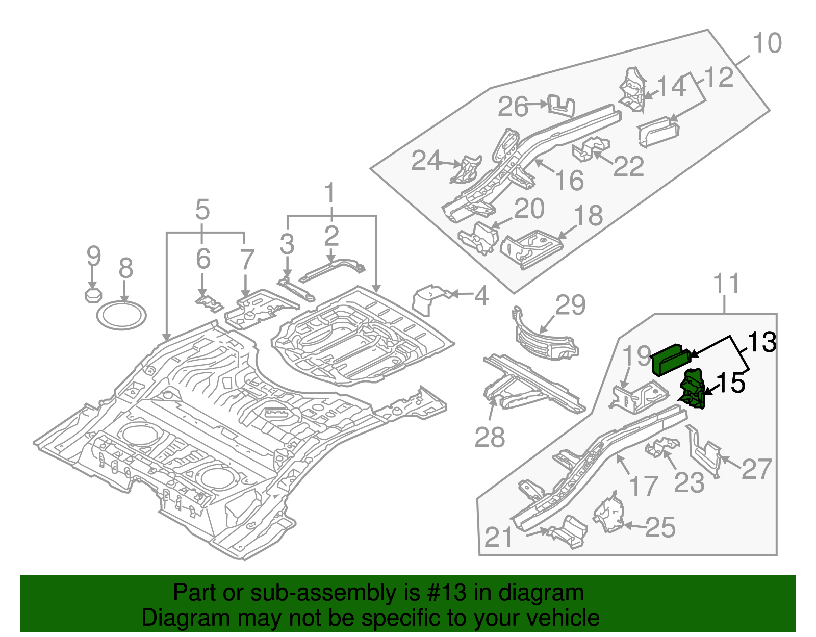 Rear Extension - Volkswagen (7L0-803-997)