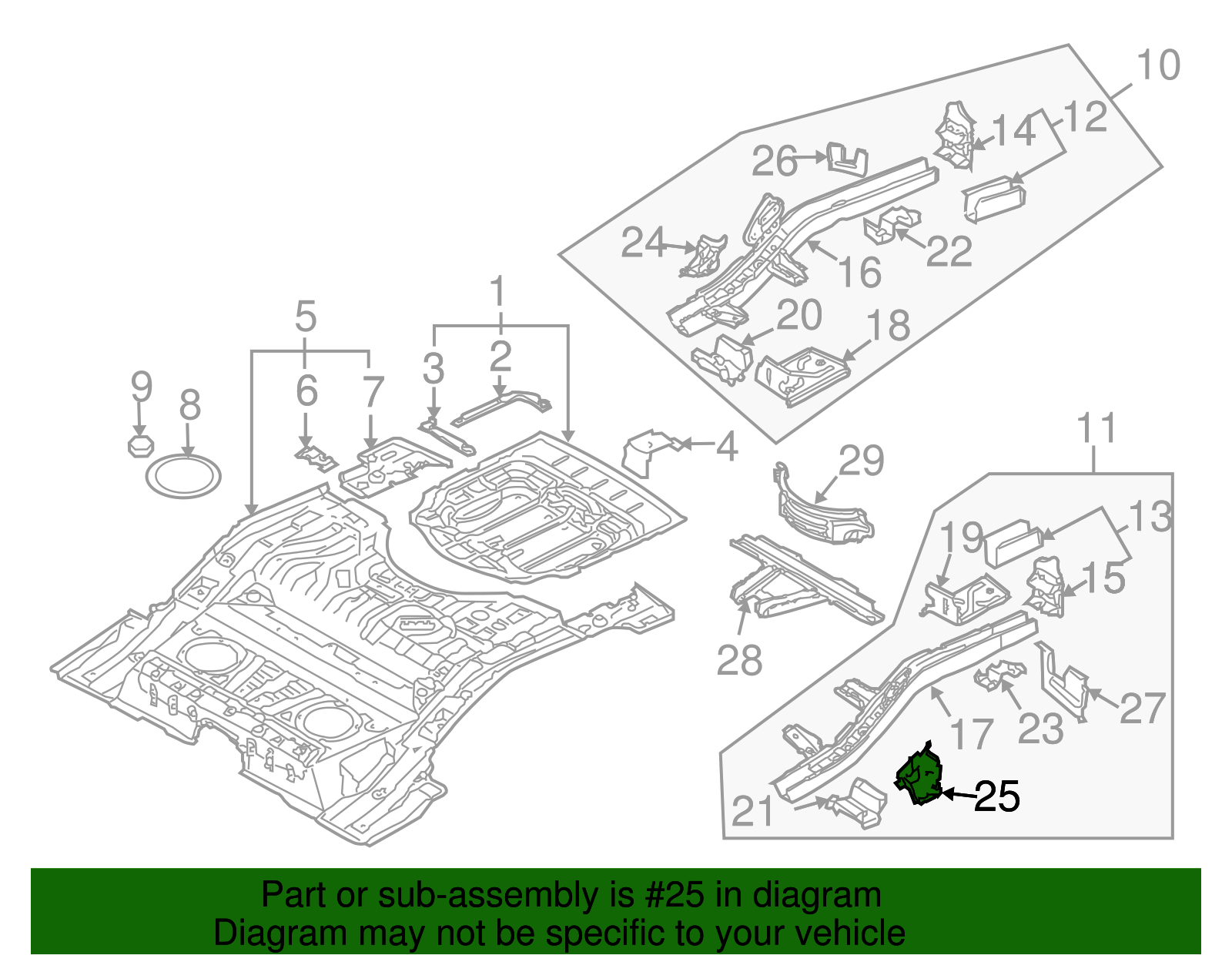 Support Bracket - Volkswagen (7L0-803-717-B)