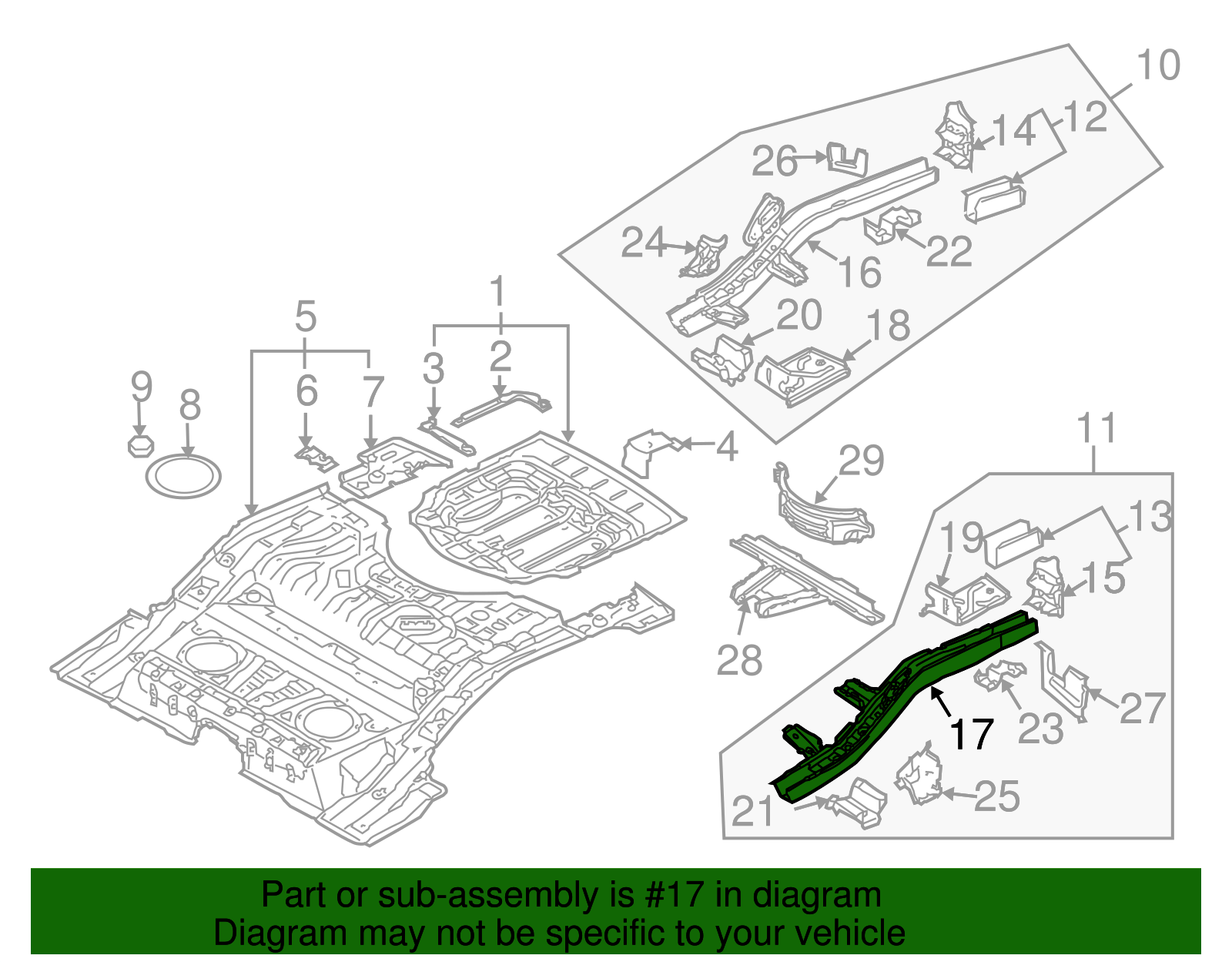 Side Rail - Volkswagen (7L0-803-403-J)