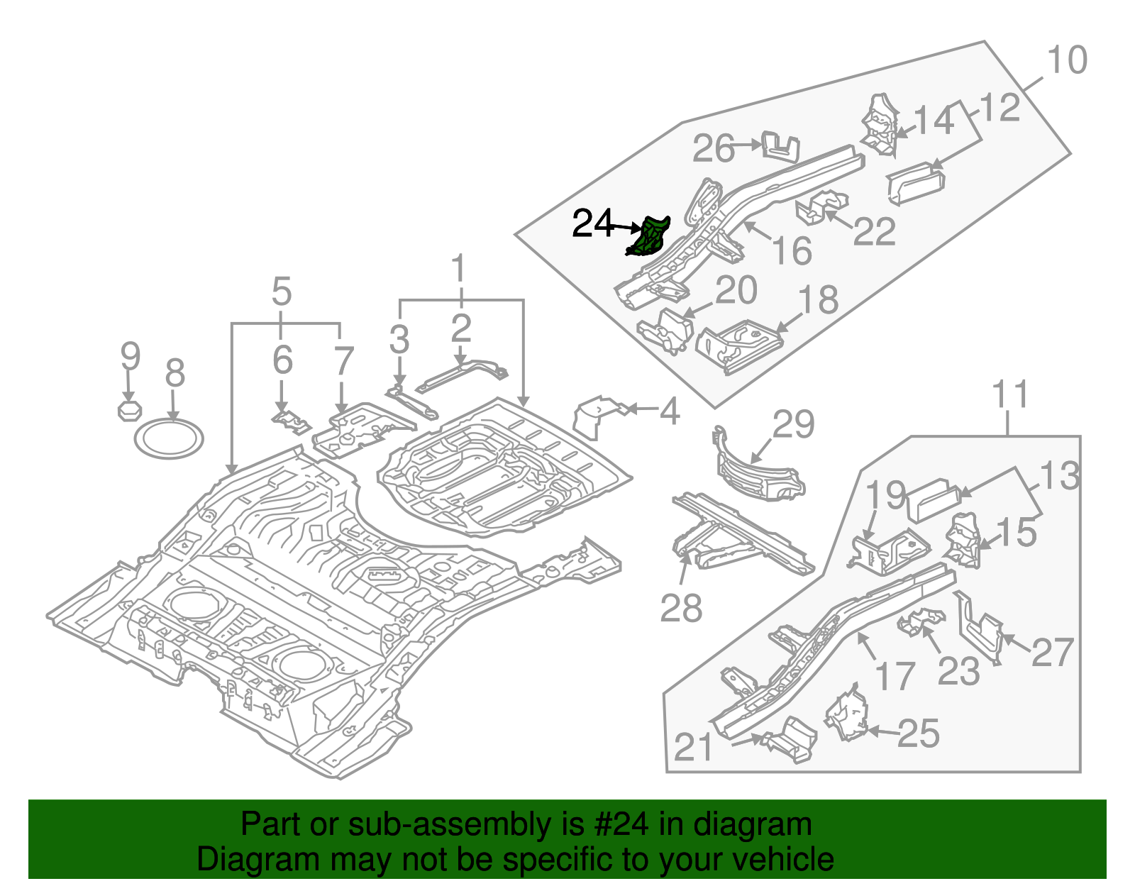 Support Bracket - Volkswagen (7L0-803-718-B)
